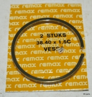 1101640 Zuigerveerset (2) Remax 38.40x1.5 C Vespa
