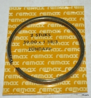 1101648 Zuigerveerset (2) Remax 39.00x1.5B/3 Zundapp