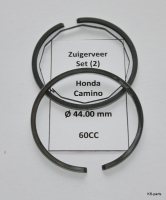 1101737 Zuigerveerset (2)  44.00x1.5C Honda Camino