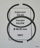 1101808 Zuigerveerset (2)  40.25x1.5B Yamaha FS1/DX
