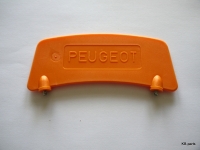 1661355 Kentekenplaat oranje Peugeot